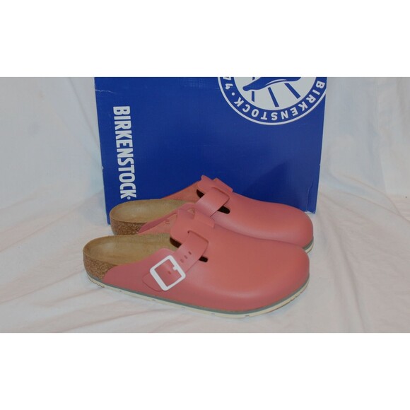 Birkenstock Men\'s Boston Pro Leather Clogs Mars Red NEW EU 41 Regular $160